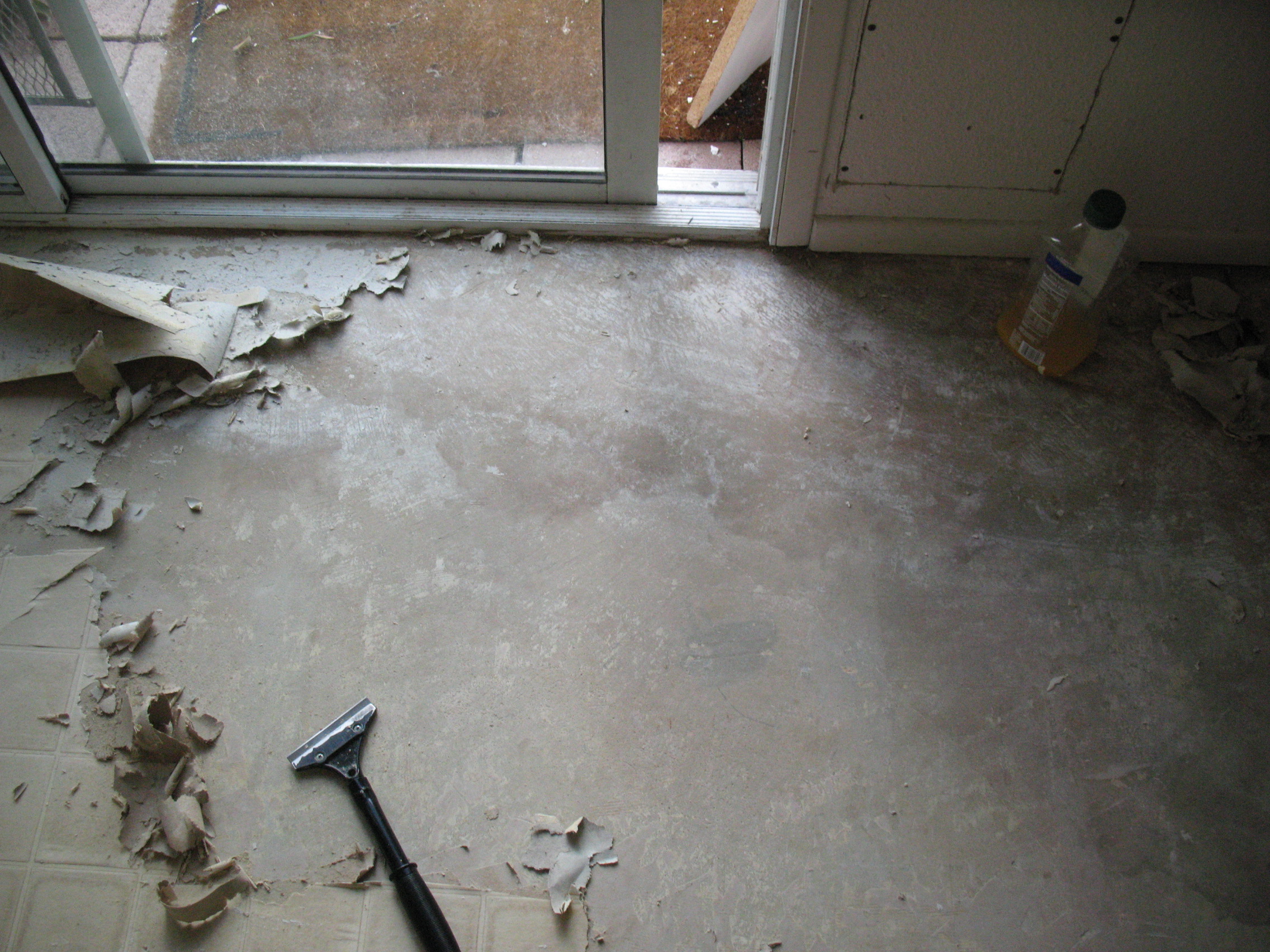 Removing Old Linoleum Flooring